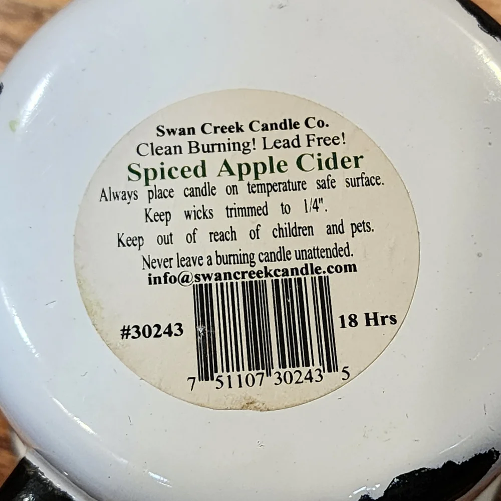 Vintage Enamel Mug Spiced Apple Cider Lead Free Candle (18 Hour)